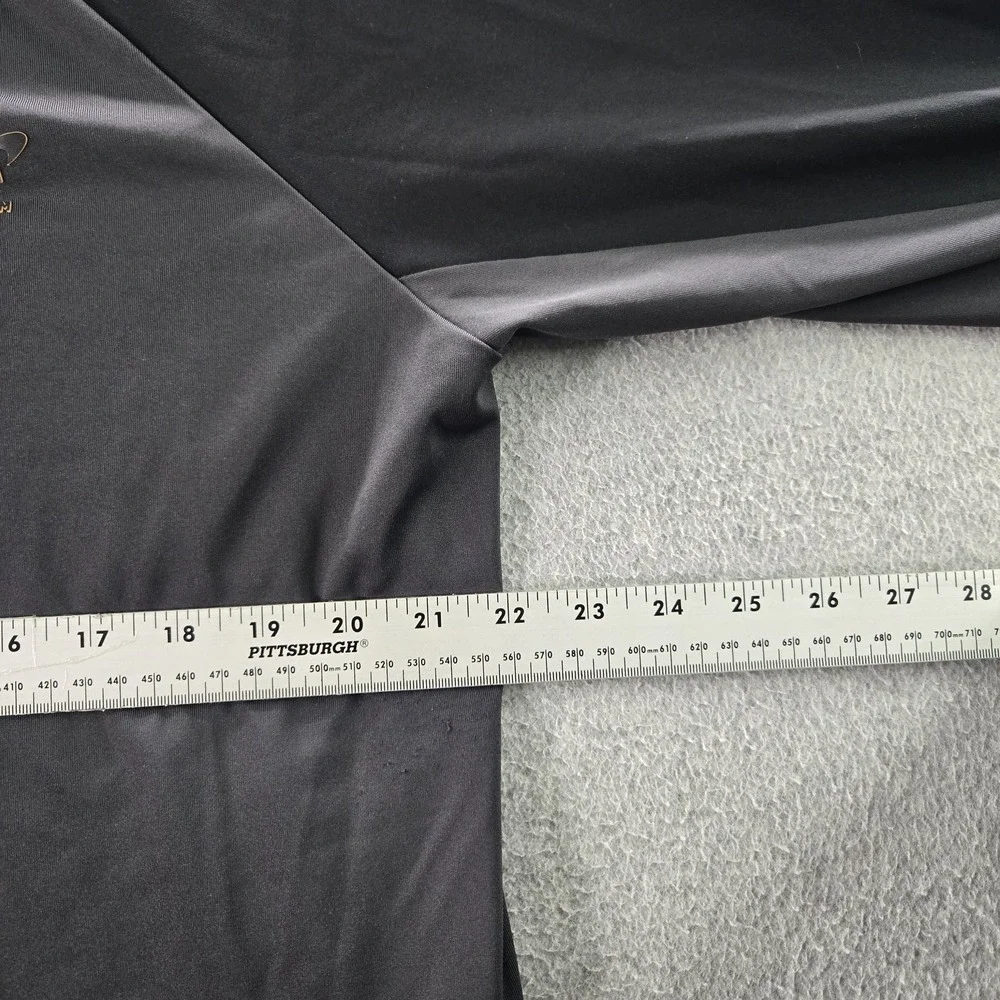 Castore Men‎ Activewear Top L Black Logo Zipper Long Sleeve